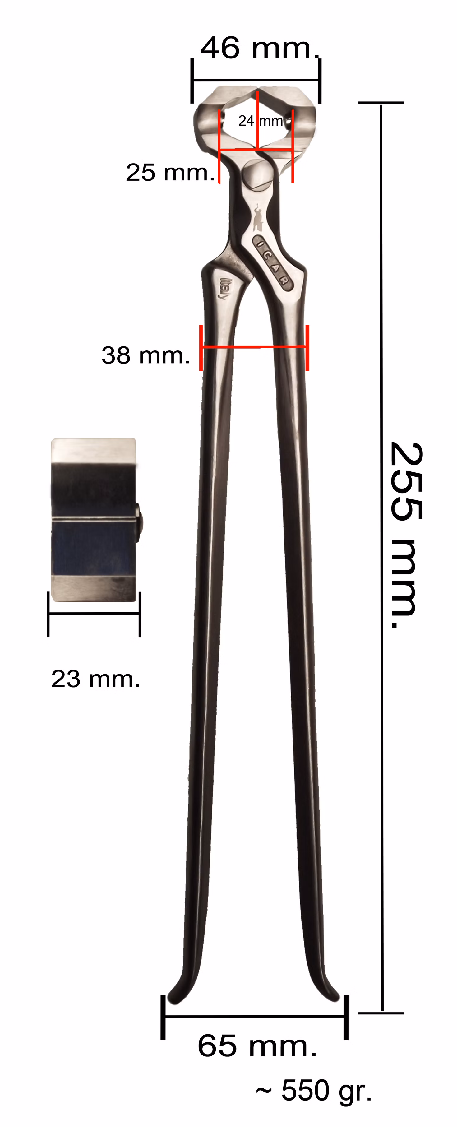 Avbitertang m/magnet ICAR 10"