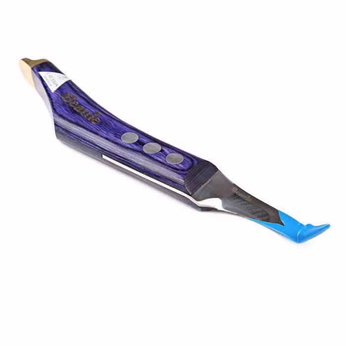 Hovkniv Steven Bean purple curved left